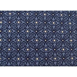Designerstoff Blumen Ornamente Winterbourne Collection blau