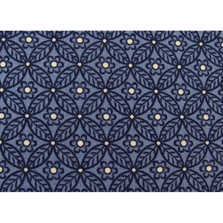 Designerstoff Blumen Ornamente Winterbourne Collection blau