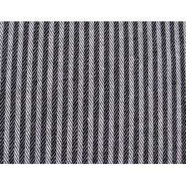 Taschenstoff Streifen Fischgrät Justus schwarz