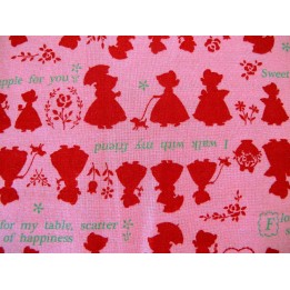 Patchworkstoff Mädchen rot rosa Lecien