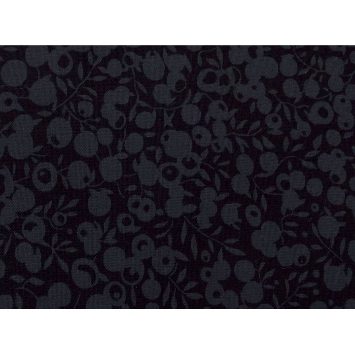 Patchworkstoff Beeren schwarz Wiltshire Liberty