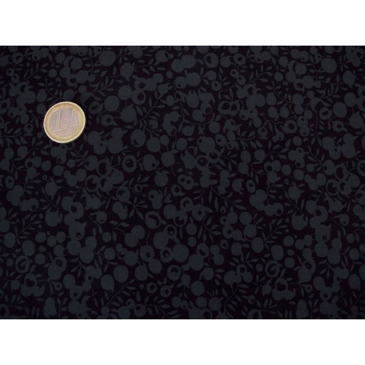 Patchworkstoff Beeren schwarz Wiltshire Liberty