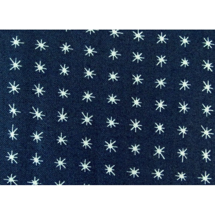 Stoff Sterne To Be Jolly dunkelblau Patchworkstoff