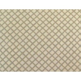 Designerstoff La Rose Rouge Karos beige Patchworkstoff