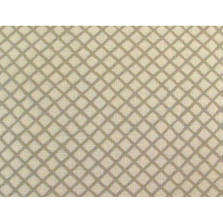 Designerstoff La Rose Rouge Karos beige Patchworkstoff