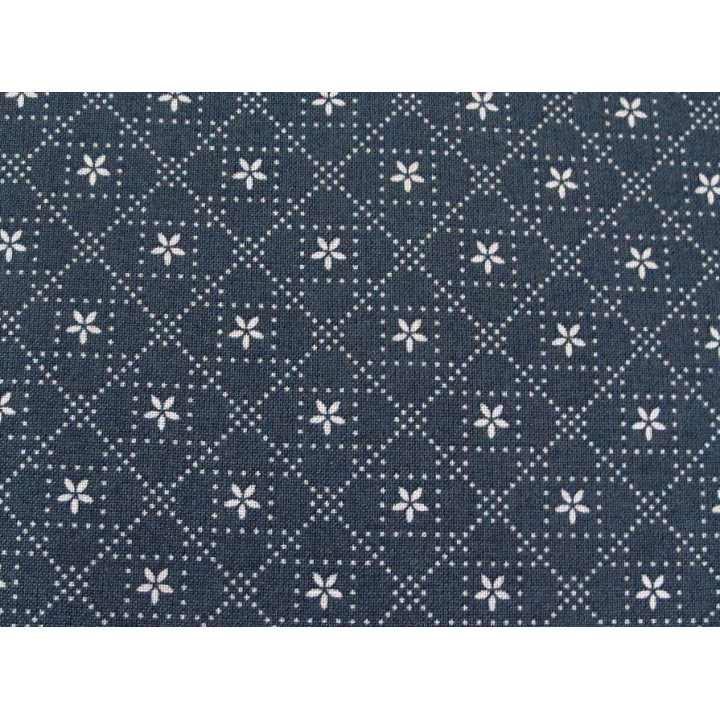 Patchworkstoff Blumenstoff rauchblau Abbie´s Garden