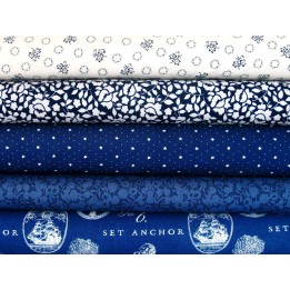 Stoffpaket weiß blau