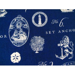 Patchworkstoff Schiffe maritim blau Hidden Cove