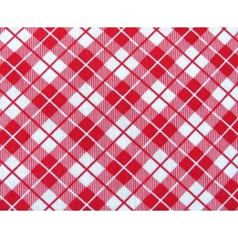 Patchworkstoff rot kariert Orchard Quiltstoff