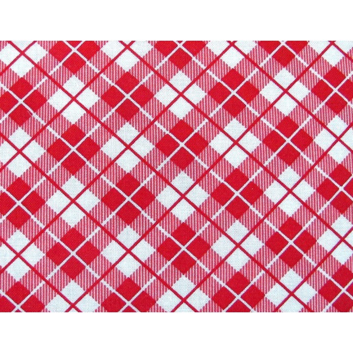 Patchworkstoff rot kariert Orchard Quiltstoff