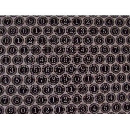 Patchworkstoff Zahlen schwarz Compositions Quiltstoff