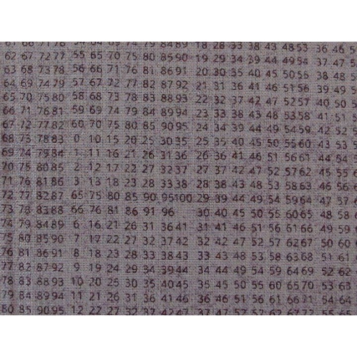 Patchworkstoff Zahlen grau Compositions Quiltstoff