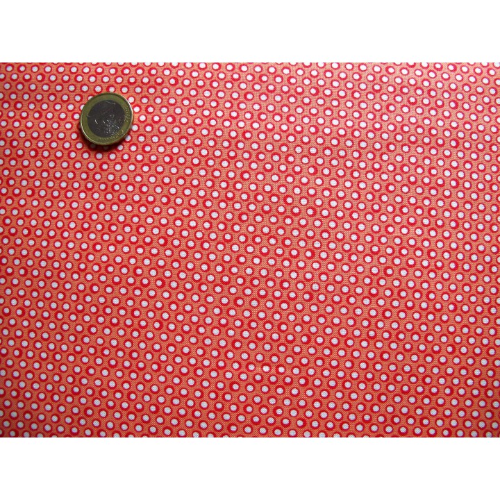 Quiltstoff Punkte orange Summerfest Patchworkstoff